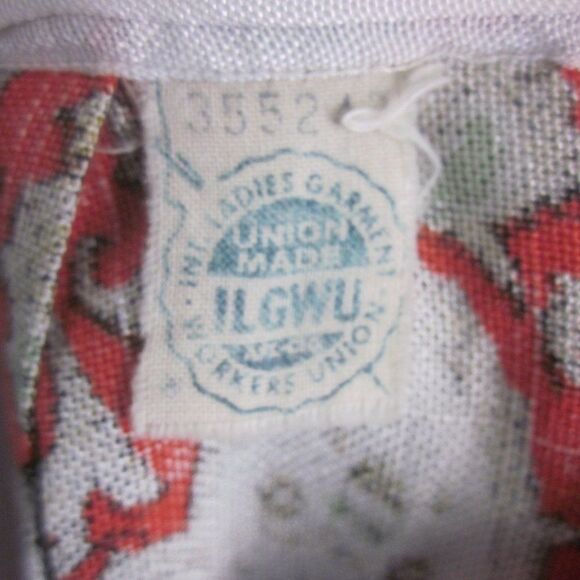 L' Aiglon Womens Size XS Vintage 1960's Linen Dress Rear Zip Knee Length - Picture 6 of 13